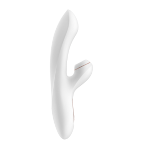 Вибратор с вакуумно-волновым стимулятором клитора "Satisfyer Pro G-spot Rabbit" белый