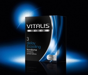 Презервативы "Vitalis Delay&Cooling" пролонгирующие, 3шт