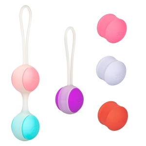 Вагинальные шарики "Weighted Kegel Set" 6 шариков разного веса + 2 петли