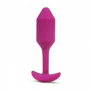 Пробка с вибрацией "B-Vibe Vibrating Shug Plug 2" сиреневая